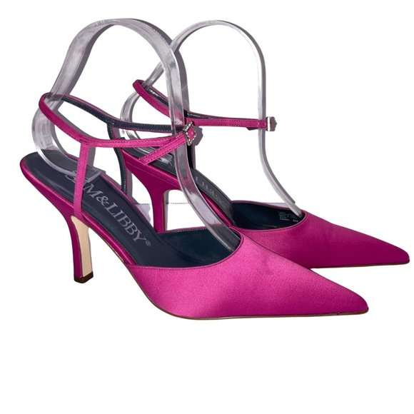 Sam & Libby Magenta Slingback Heels | Size 8M - Picture 2 of 10